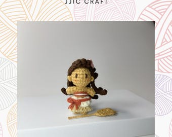 Szydełkowa seria Mini Księżniczek - Moana Amigurumi