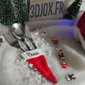 Personalized Christmas place marker.
