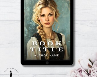 Premade Customizable EBOOK COVER Design Book Cover Regency Historical Romance Ebook Victorian Cover HistFic Woman Portrait Novel JAFF