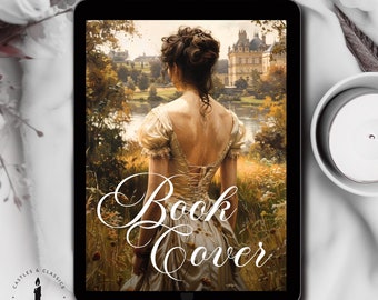 EBOOK COVER Art Template Premade Dark Romance Image Customizable Book Cover Image Castle Historical Victorian Regency Heroine HistFic JAFF