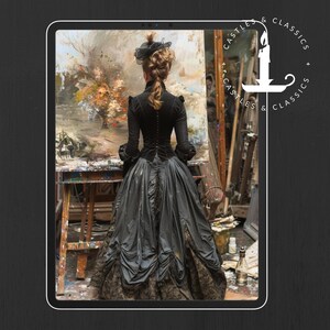 EBOOK COVER Historical Romance Template Premade Customizable Book Cover Design Victorian Artist Romantic HistFic Painter Paintings Art Woman