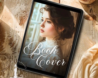 EBOOK COVER Jane Austen Premade Romance Cover Design Image Customizable Book Novel Historical Romance Victorian Regency Heroine JAFF HistFic