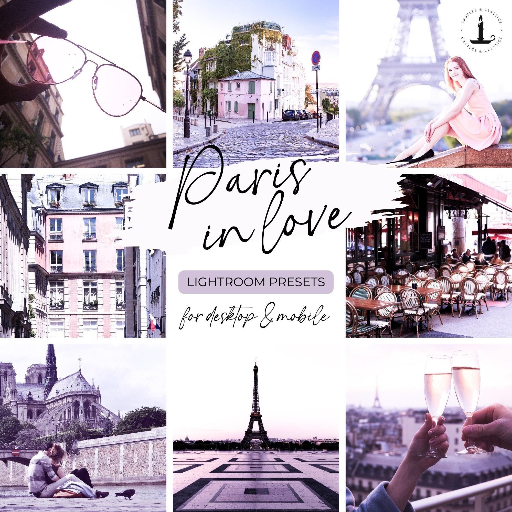 PARIS IN LOVE Preset Mobile & Desktop Lightroom Presets Natural Filters ...