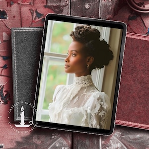 EBOOK COVER Vorgefertigtes Cover Design Anpassbar Fenster Fotobuch Roman Historische Romanze Viktorian Regentschaft Schwarze Heldin Fenster JAFF HistFic