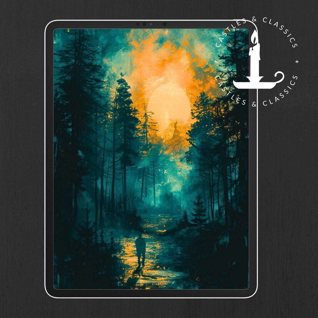 EBOOK COVER Scifi Forest Fire Woods Template Premade Customizable