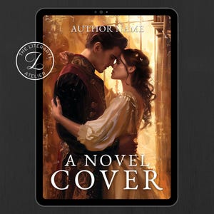 Historische Romanze EBOOK COVER Kunst Historische Fiction eBook Cover mit Umarmungspaar und Königlicher Stil Setting Prinzessin Prinz Liebhaber 870
