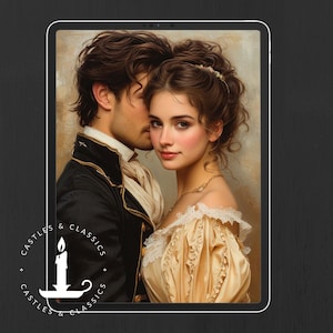 EBOOK COVER Historical Romance Template Premade Customizable Cover Design Victorian Regency Romantic HistFic JAFF Jane Austen Couple 669