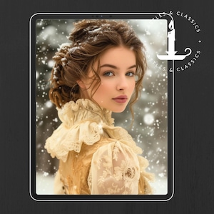 EBOOK COVER Regency Romanze Winter Schnee Viktorianischen Coverdesign Individueller Buchroman Historische Romanze Viktorian Regency Heldin JAFF HistFic