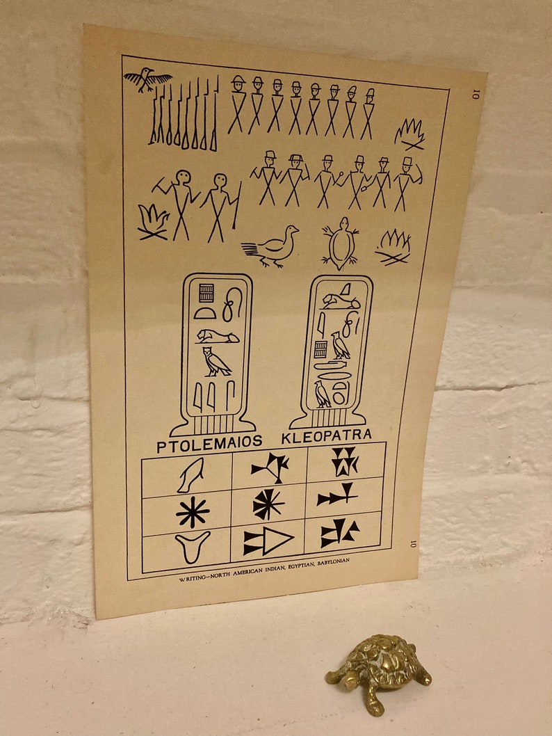 Peinture sur papyrus style égyptien - Décoration
