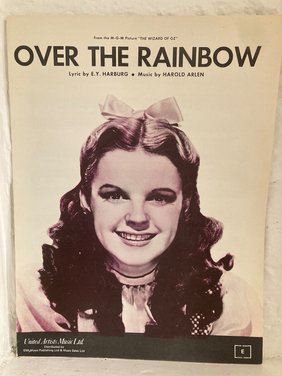 Rare Vintage Wizard of Oz Poster Somewhere Over the Rainbow Etsy