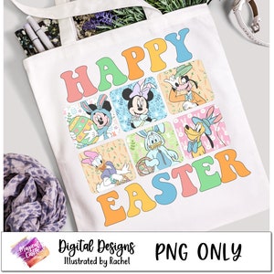 Mickey Happy Easter Day PNG, Goofy Easter Png, Bunny Mouse And Friends Png, Easter Bunny Png, Magical Easter Day, 300 DPI, Digital Download