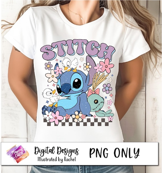Stitch Scrump Spring PNG, Retro Stitch Easter Png, Magical Summer PNG, Family Vacation, Family Trip Png, Vacay Mode Png, Magic Kingdom Png