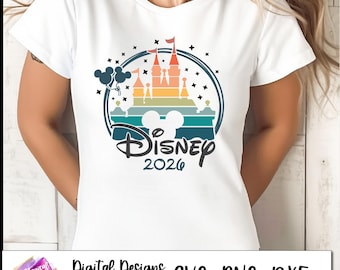 Disneyland 2026 trip, Magic Castle, Family Vacation 2026 SVG, Family Trip 2024 Svg, Family Squad, Vaca Mode Svg, Magic Kingdom Svg, PNG, DXF