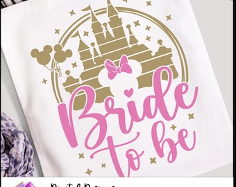 Bride Mouse Frame SVG, Bride to Be SVG, Bride Squad, Magical Bride SVG, Bachelorette Trip, Girls Trip, Disneyland Bride trip, Bridal party