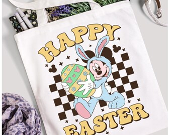 Mickey Happy Easter PNG, Retro Happy Easter Png, Bunny Mouse Png, Easter Bunny Png, Easter egg, Magical Easter, 300 DPI, Digital Download
