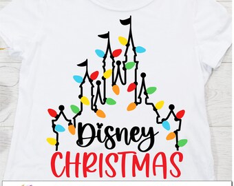 Castle Lights, Christmas Lights, Christmas Vacation svg, I'll be Home for Christmas svg, Main Street Christmas SVG, print file png, layers