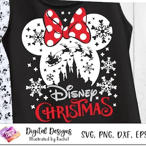 Merry Christmas svg, Best Christmas Ever SVG, Santa Reindeers SVG, Christmas Trip Svg, Magic Castle Svg, Snowflake Svg, Mouse Ears Svg, Dxf