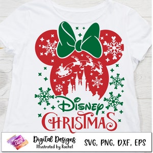 Merry Christmas svg, Best Christmas Ever SVG, Santa Reindeers SVG, Christmas Trip Svg, Magic Castle Svg, Snowflake Svg, Mouse Ears Svg, Dxf