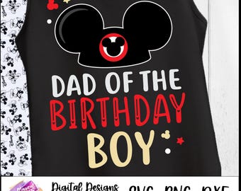 Dad of the Birthday Boy, Mickey Birthday Party, Mickey Birthday Matching Shirts, Family Birthday Shirts, Birthday Squad, Boy Mouse Ears