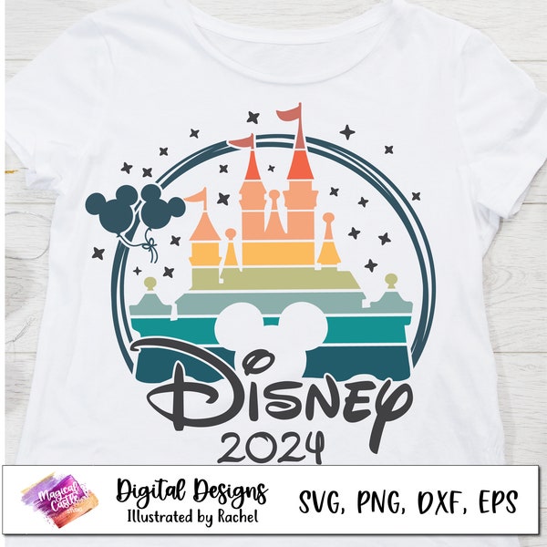 Disneyland 2024 Reise, Magic Castle, Familienurlaub 2024 SVG, Familienreise 2024 svg, Familien Squad, Vaca Mode svg, Magic Kingdom svg, PNG, DXF