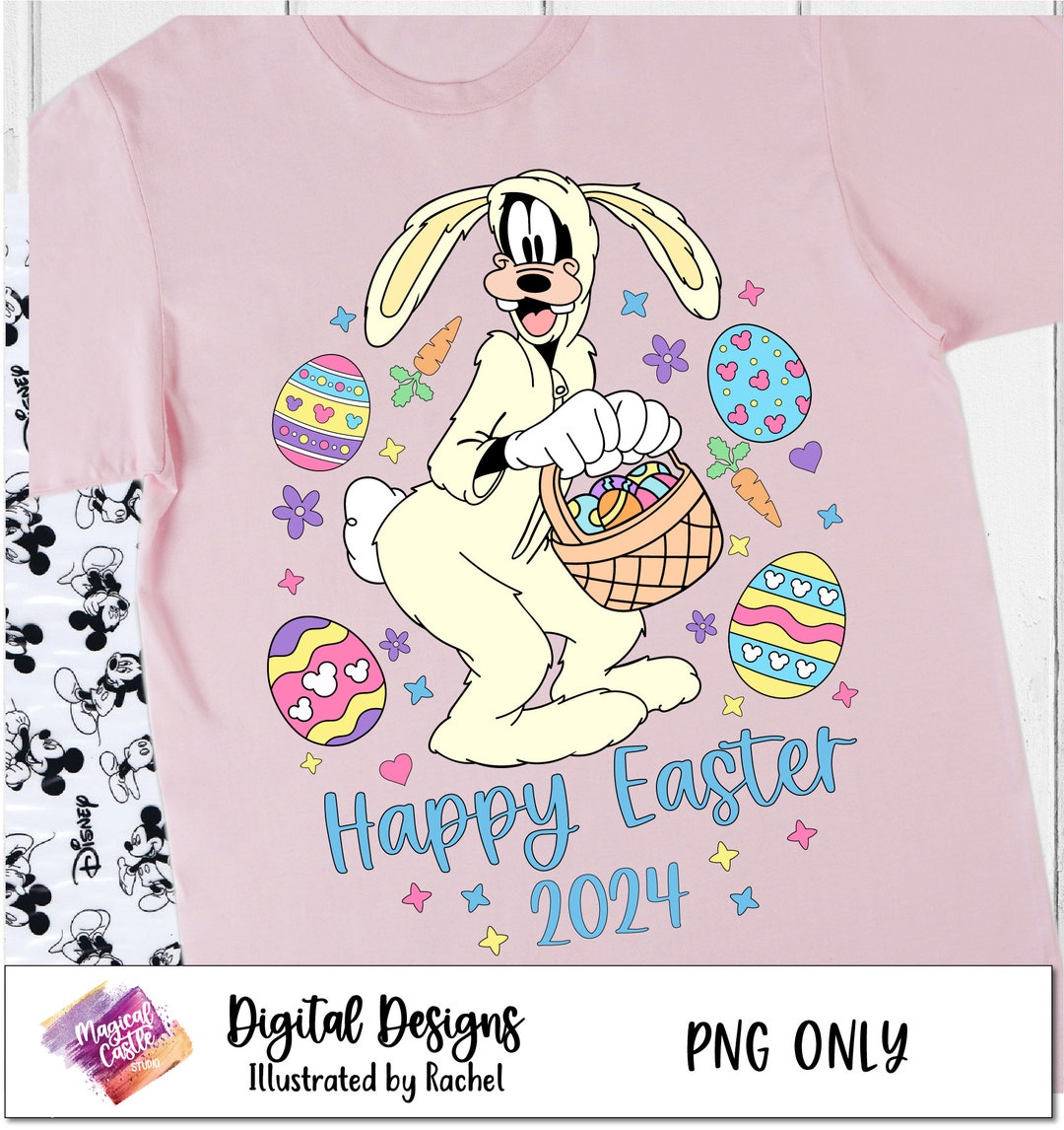 Goofy Egg, Happy Easter PNG, Mickey Easter Png, Bunny Goofy Png, Easter