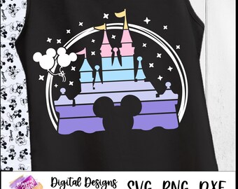 Castle cut file Svg, cinderella Castle Svg, Magical Castle Svg, Castle Silhouette Svg, Princess Castle Svg, Fairy, Retro castle, cut file