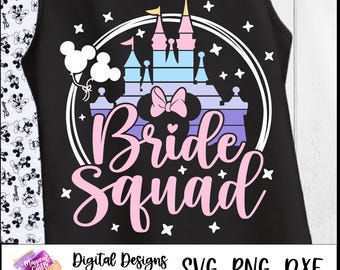 Bride Squad Frame SVG, Bride to Be SVG, Bride Squad, Magical Bride SVG, Bachelorette Trip, Girls Trip, Disneyland Bride trip, Bridal party
