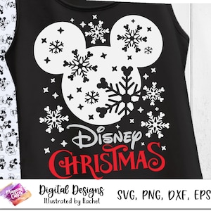 Christmas Mouse Ears, Christmas Trip, Magic Castle Svg, Christmas Vacation, Mickey Merry Christmas SVG, Mickey Snowflake, Mouse Snowflake