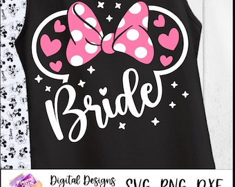 Bride Ears Svg, Bride Mouse Ears Svg, Bridal Party Svg, Bachelorette Trip Svg, Magic Castle Svg, Bride to Be SVG, Bride Squad, Magical Bride