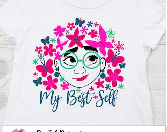 Flower and Garden festival SVG, Encanto svg, Mirabel face, encanto flowers svg,  Vacation Svg, Dxf, Png, disneyland trip SVG, cut file