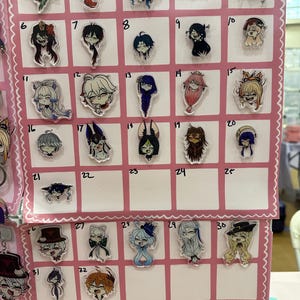 Acrylic Genshin Pins