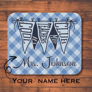 Teacher Mouse Pad - Personalized Teacher Gift - Cute Teacher Desk Decor - Cool Teachers Club - Gift for Teacher Appreciation