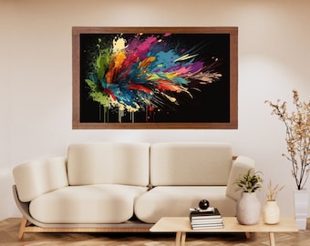Colorful Abstract Art Print: Modern Home Decor (Digital Download)