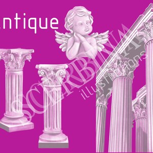 Digital illustration, book illustration, antique details, angel illustration png