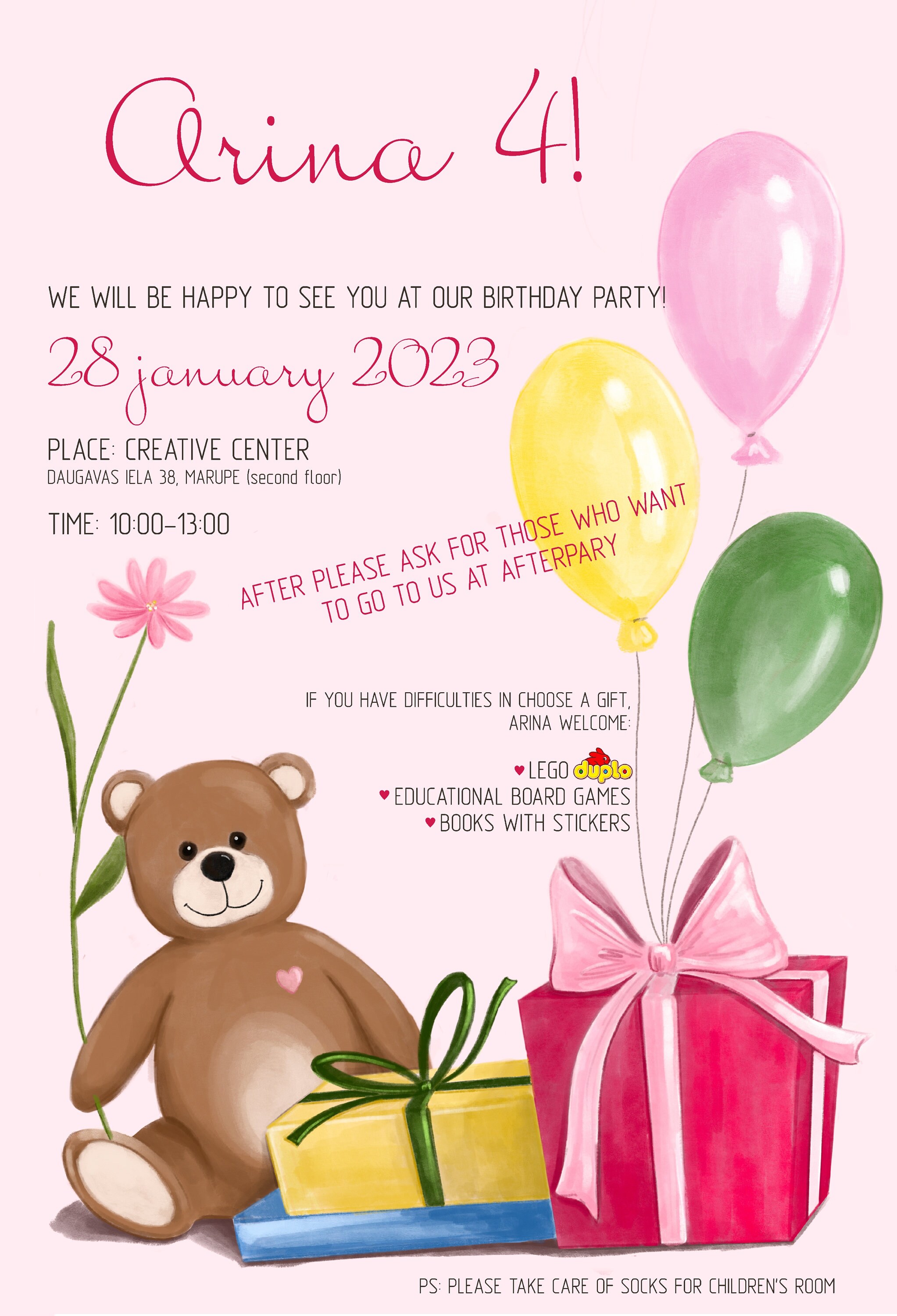 Child Birthday Invitation Template, Kids Birthday, Invitation Template ...