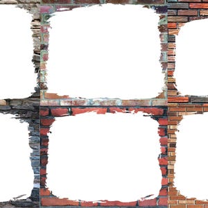 Brick Rough Edge Border
