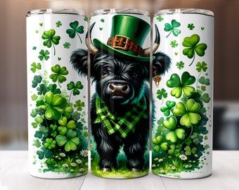 Highland Cow Leprechaun Graphique haute définition