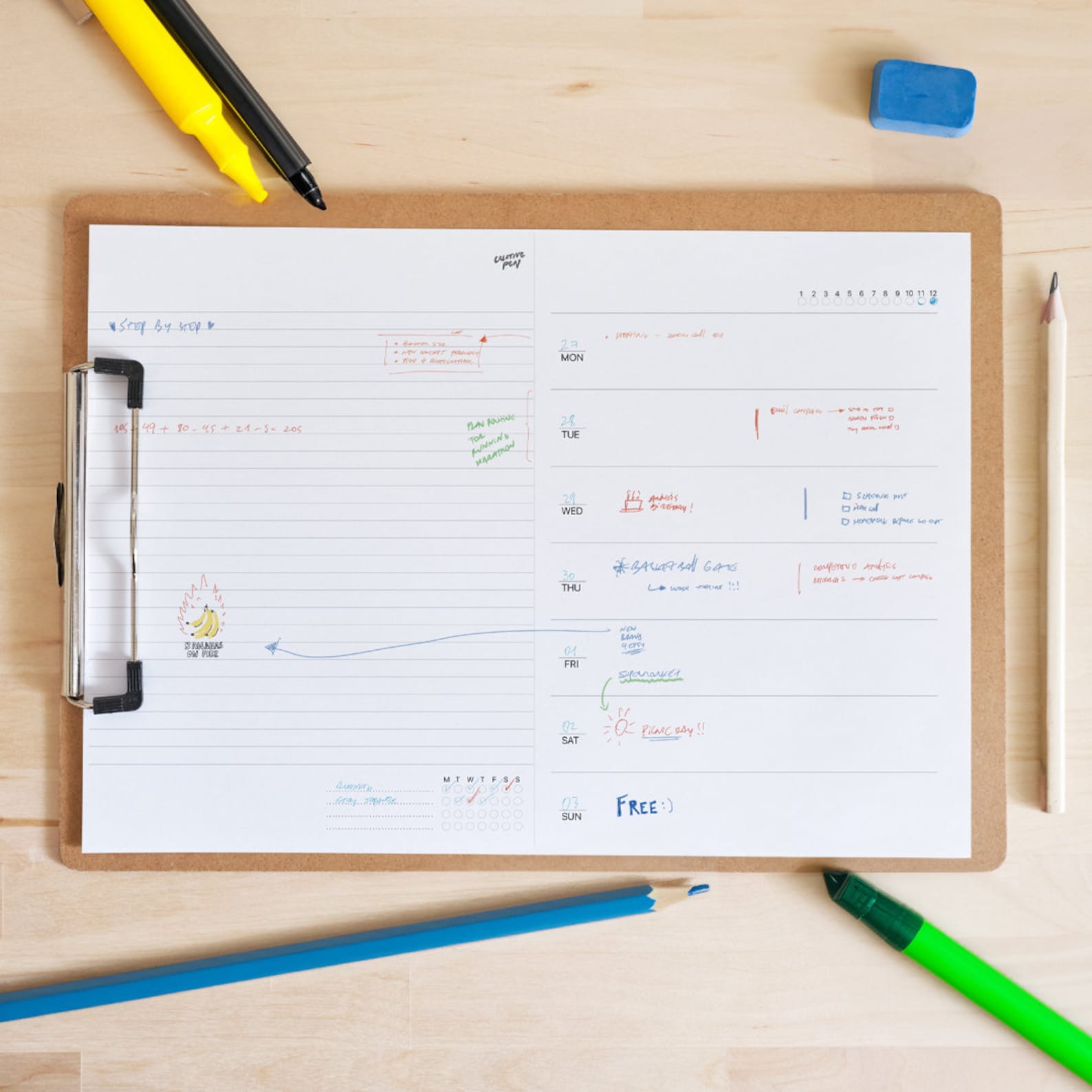 Mujiinspired Printable and Undated Planner Perfect for the New Year