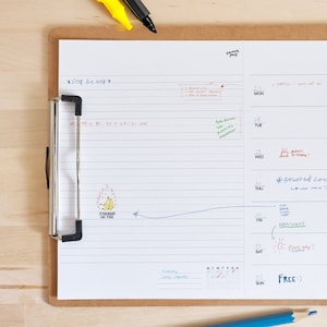 Agenda imprimível e sem data inspirada na Muji. Minimalista e reutilizável :)