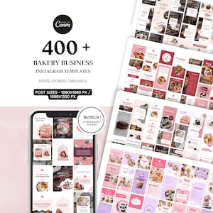 400 Bäckerei Instagram Vorlagen, Bäckerei Business Vorlagen, Kuchen Instagram Vorlage, Bäckerei Shop, Instagram Karussell, Bäckerei Post, Food Posts