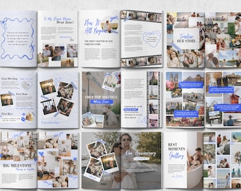 Personalisierte Love Story Magazin Vorlage, Jubiläum Geschenk (Digital)