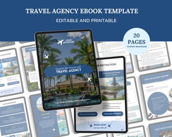 Editable Travel Agency Ebook Template (Canva)