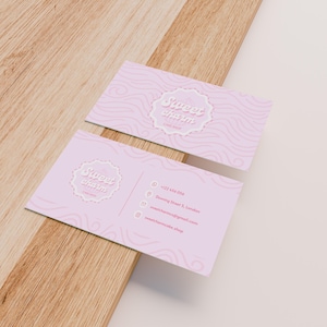 Cartes De Visite Pour Gâteaux, Carte De Visite De Boulangerie, Carte De Réduction, Modèle De Carte De Boulangerie, Marque Boulangerie, Modèles Pour Gâteaux Modifiables