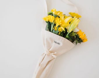 Personalized Flower Tote, Mother’s Day Gift for Her