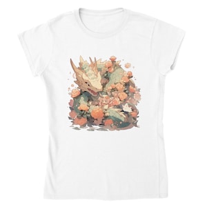 Peach and the Dragon: Classic Womens Crewneck T-shirt