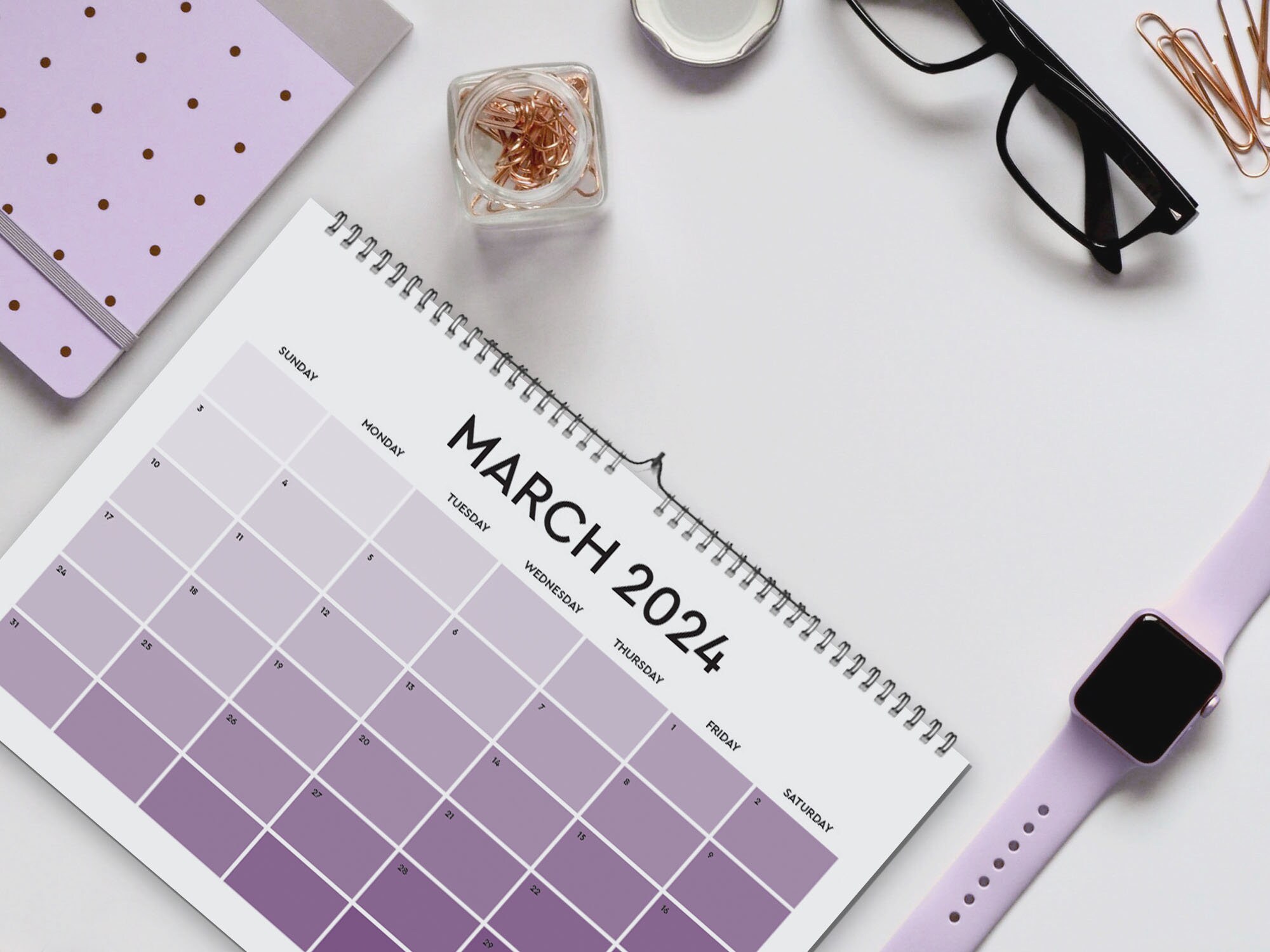 2024 Pantone Calendar, Wall Hanging Calendar, Pantone Planner, 2024