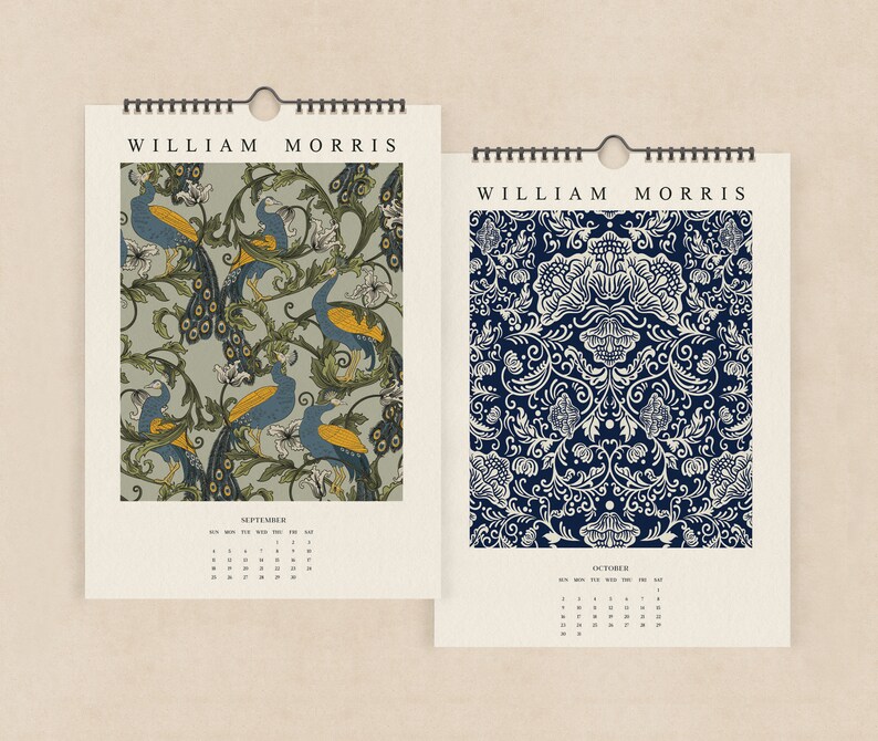 2024 William Morris Calendar A3 Calendar 2024 Morris Etsy
