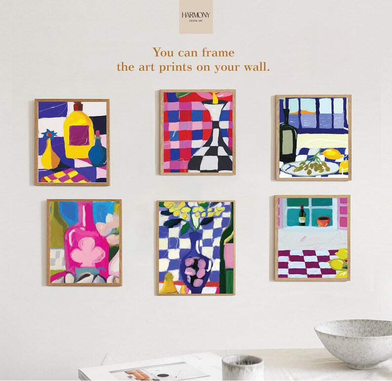 2024 Paintings Calendar, A4 Monthly Calendar, Art Calendar, Abstract
