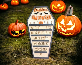 Halloween Calendar | Hand Made | Halloween Decorations | Halloween Gift | Halloween Countdown | Spooky Calendar | Pumpkin | Ghost |