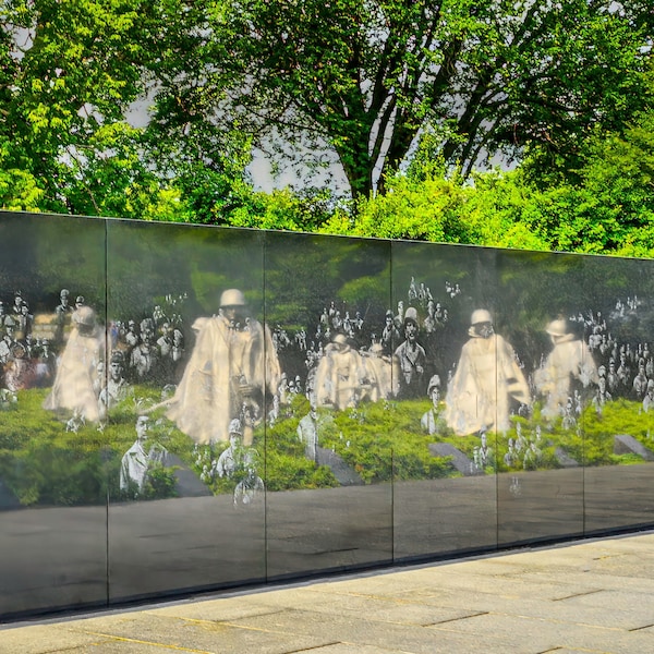 Korean War Memorial Washington DC Photography Office Wall Art Fathers Day Gift From Wife Washington DC Print Korean War Memorial Home Decor